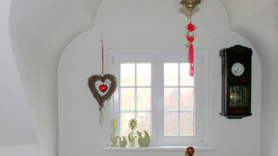 Das Turmzimmer f&uuml;r G&auml;ste des Hauses