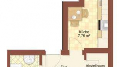 29_nachhause-immobilien_5c3882b8dbcb9eca243e3a31bf36d68ecaccd713 Single-Bude ... Schickes 1-Zimmer-Apartment mit Balkon zum Sofort-Bezug