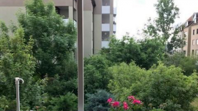 In dem Wohnhaus sind &uuml;ber vier Geschosse