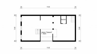 Ausbaureserve Obergeschoss Haus 2