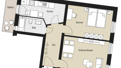 Grundriss Wohneinheit 9