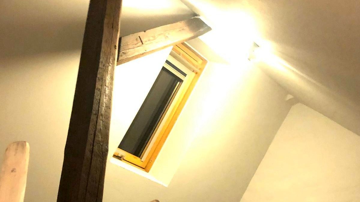 Fassade mit Fenstern und T&uuml;ren gelegt-