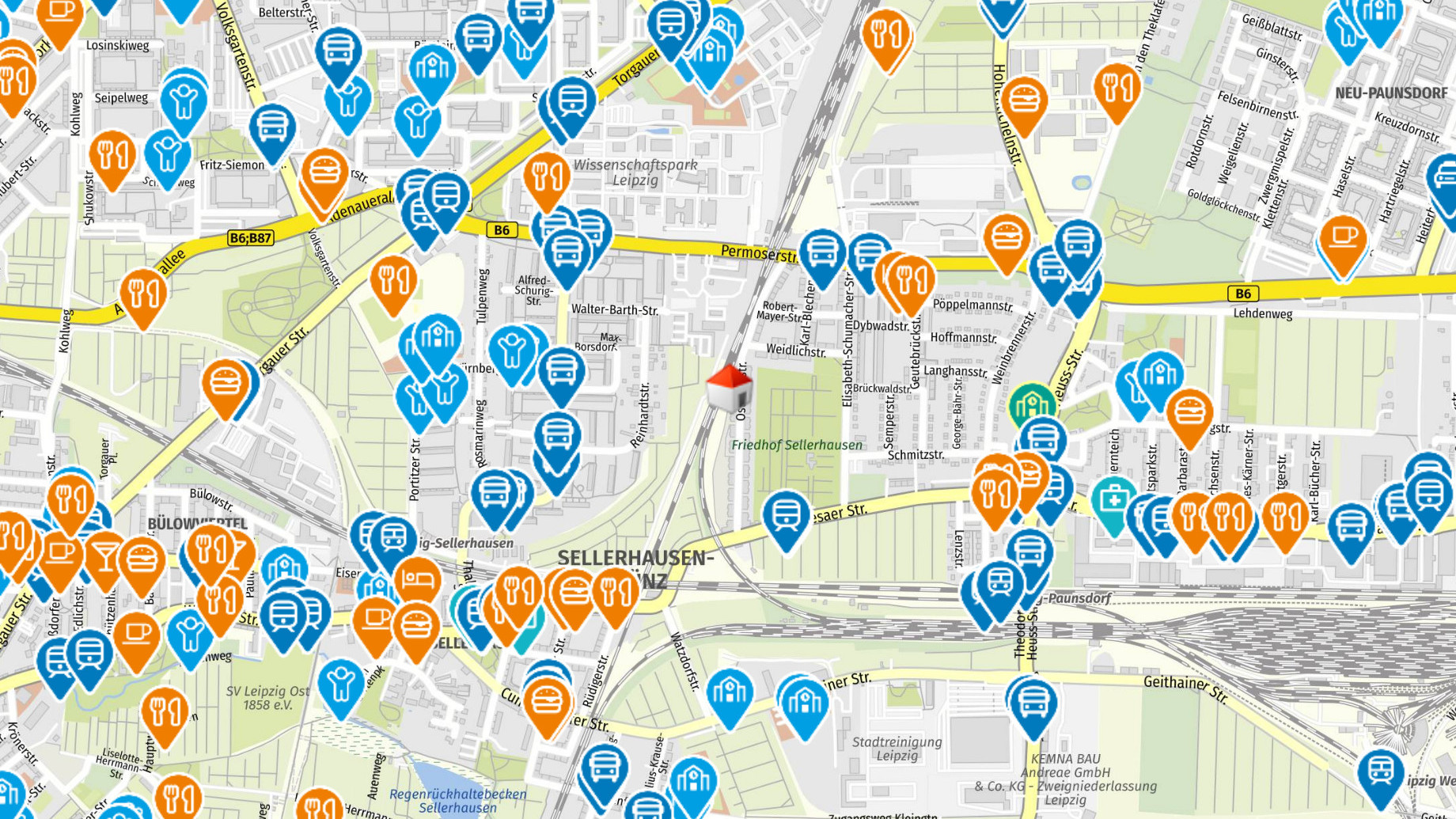 Geolyzer Kartenausschnitt