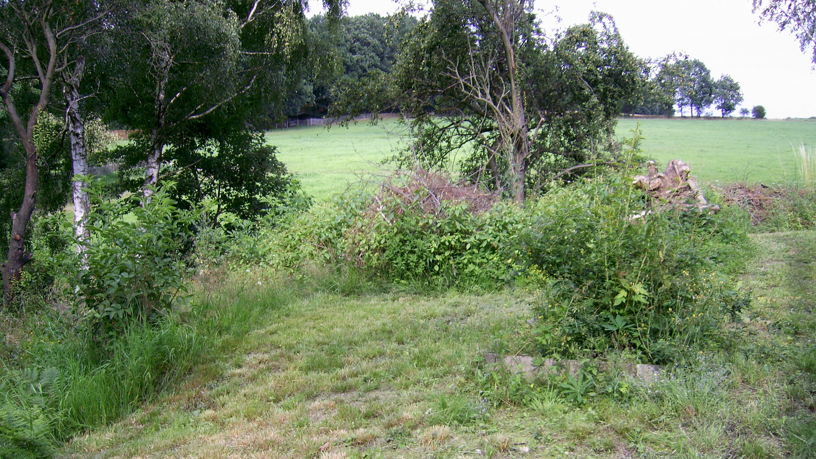 der &uuml;ber einen Gartenweg mit Tor zug&auml;nglich ist- 