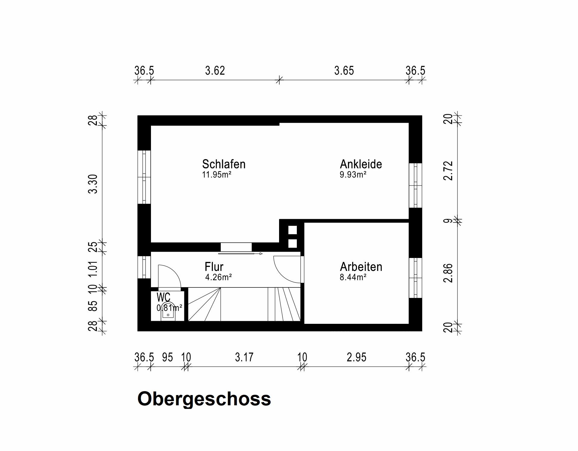 Grundriss Obergeschoss