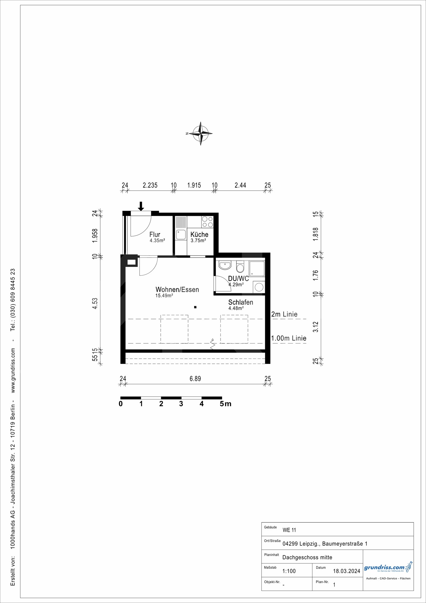 Grundriss Baumeyerstraße 1 WE 11