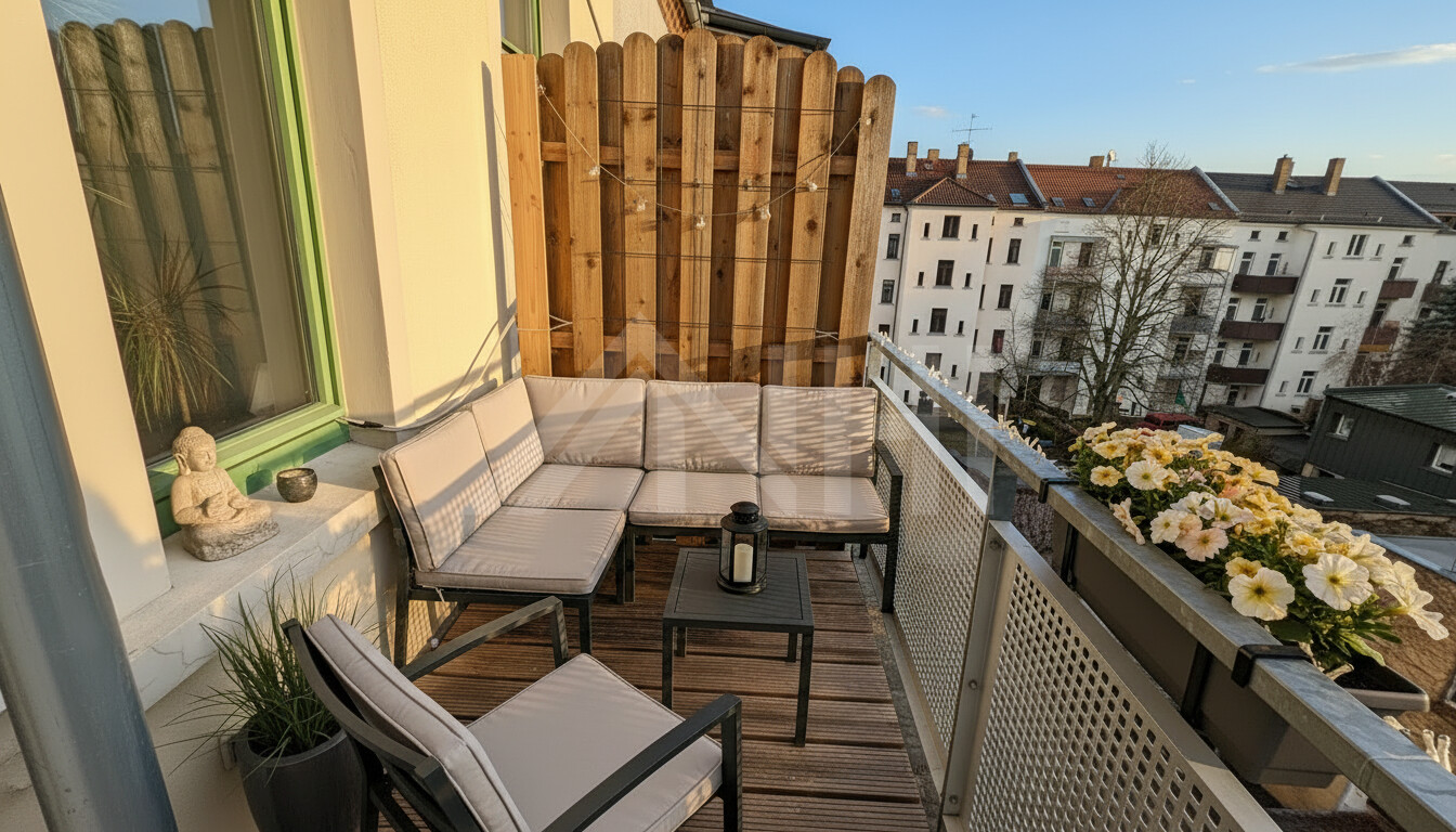 Direkt in der pulsierenden Leipziger Metropole ... Stilvolle Immobilie mit Balkon und modernem Komfort