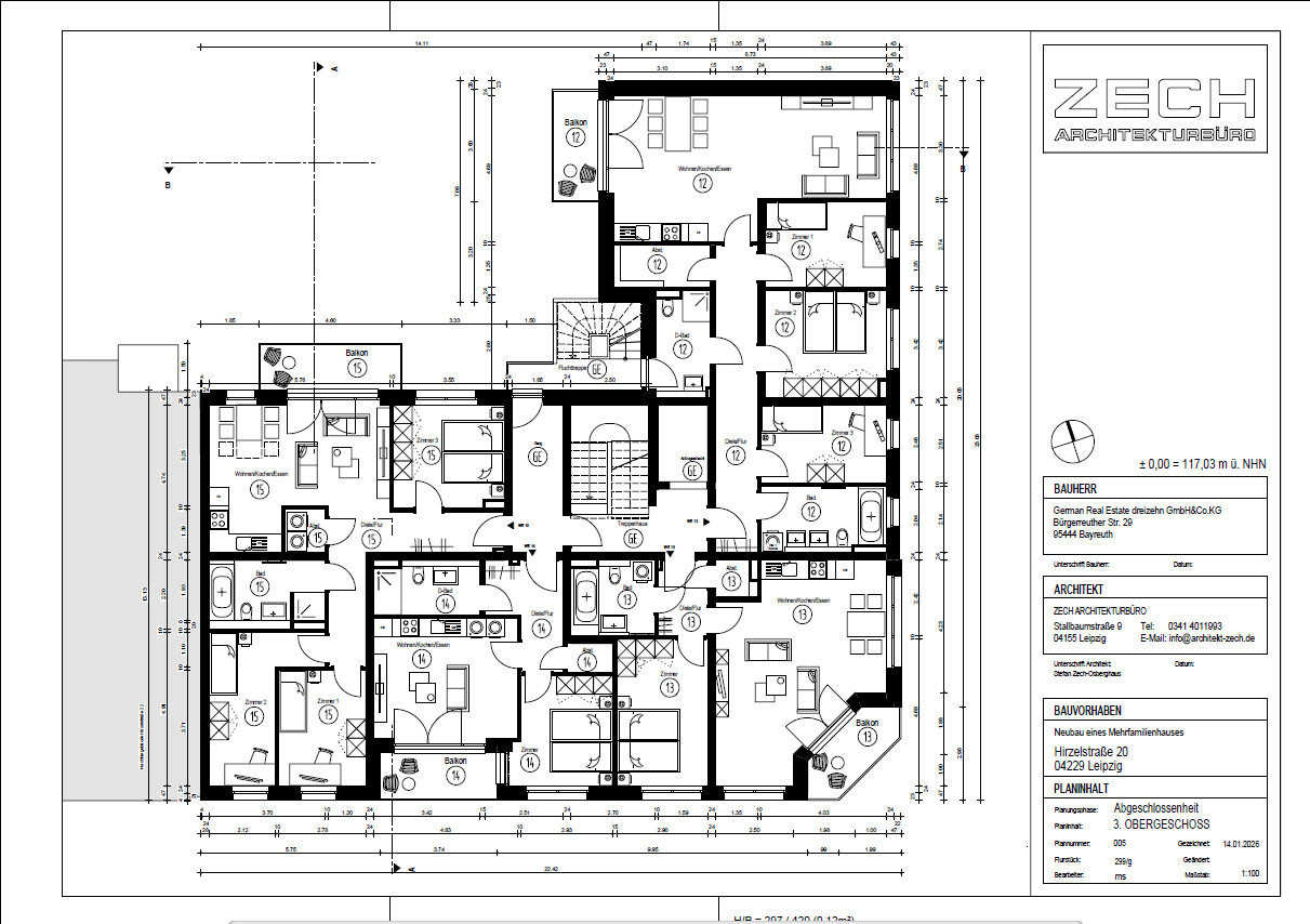 Grundriss 3.OG Grundriss 3.OG