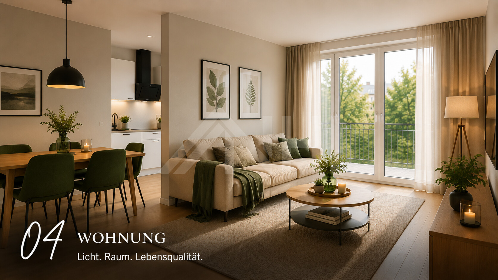 Exklusiver Wohnkomfort auf gro&szlig;z&uuml;giger Fl&auml;che ... 4-Zimmer-Neubauwohnung mit Stil