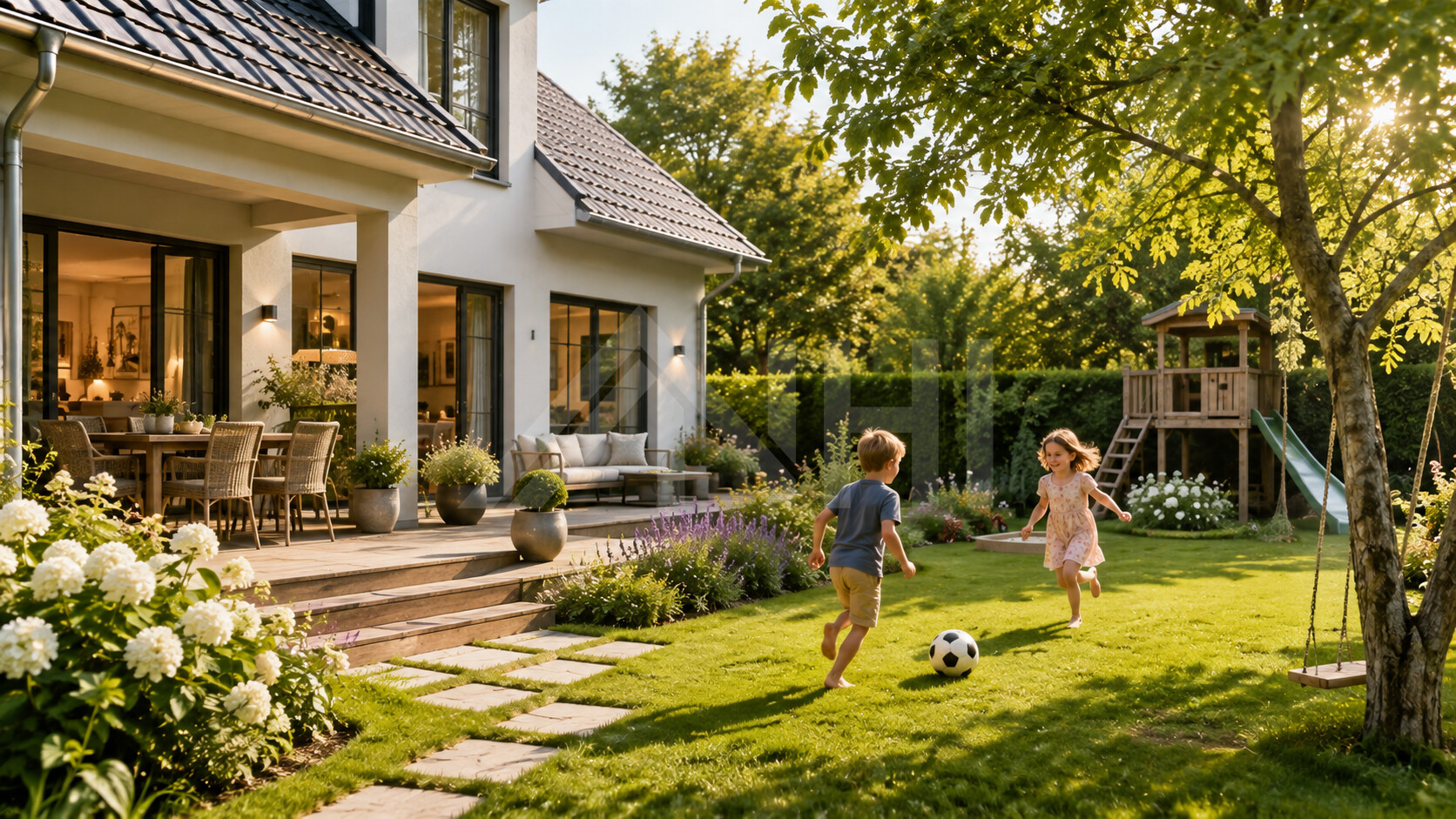 Einfamilienhaus mit Terrasse und Garten ... Haus &bdquo;Nachtigall
